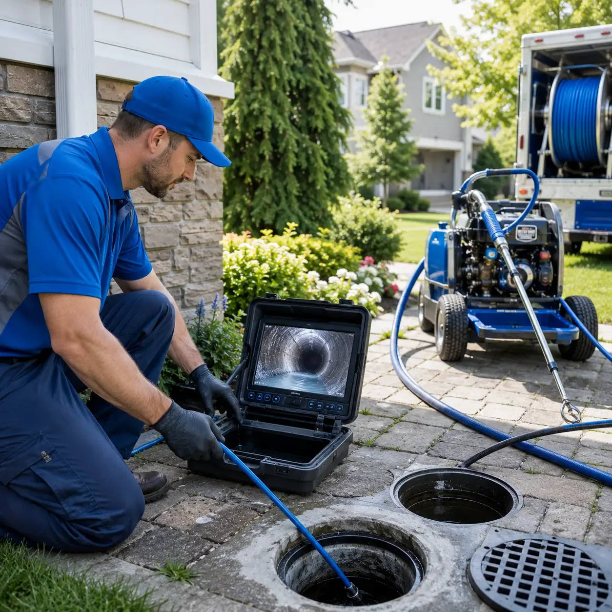 Outdoor drain cleaning professionals serving Grandview, IA
